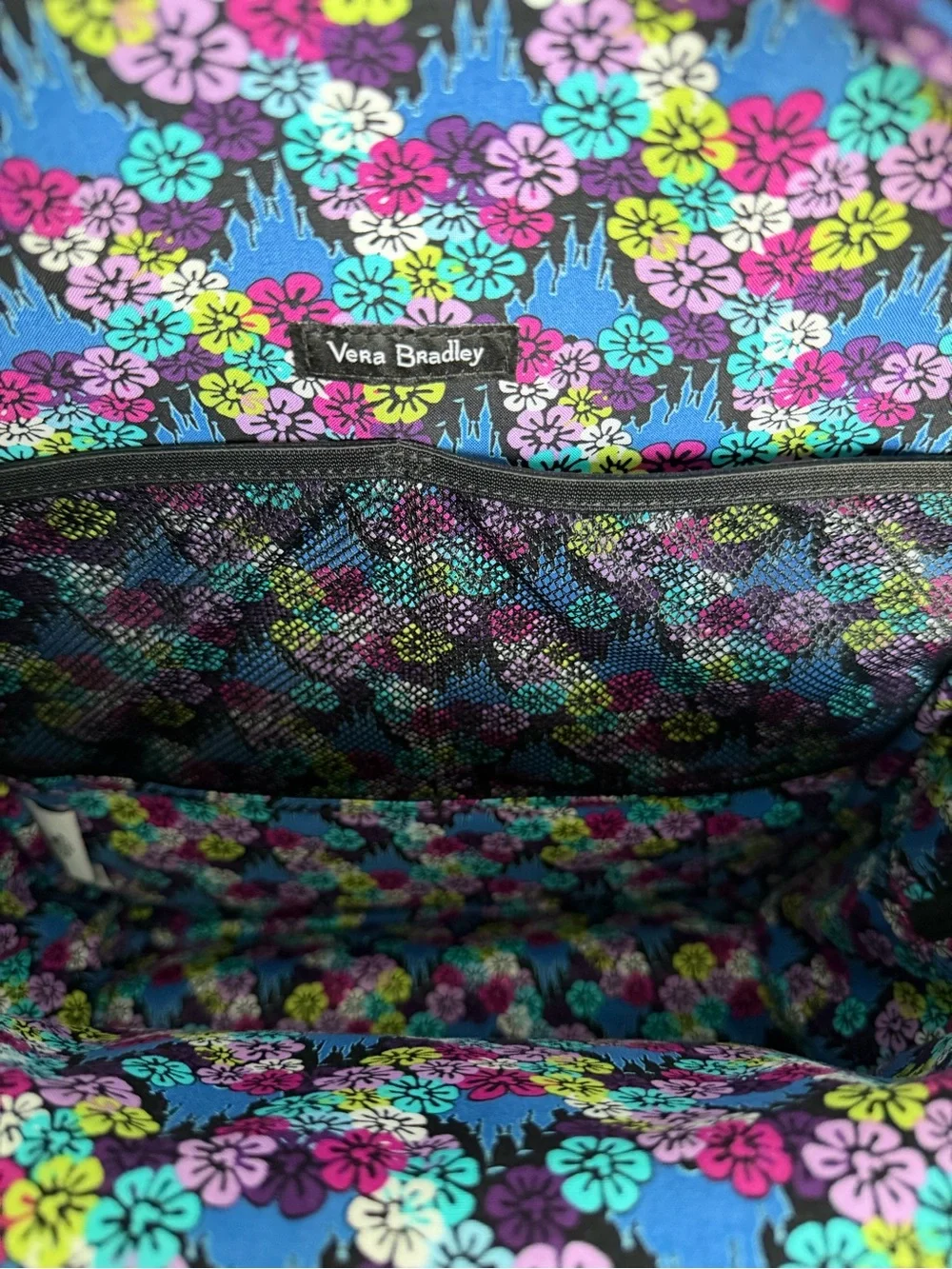 NWOT Vera Bradley Disney Paisley Celebration Campus Backpack w/ Mickey & Minnie